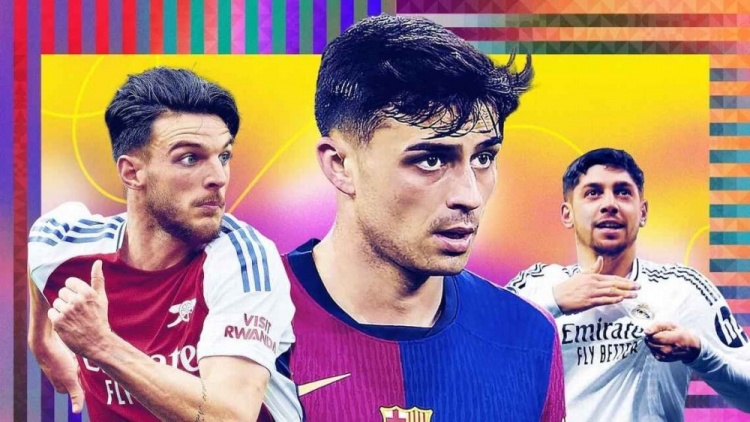 ESPN年度15大中場：佩德里第1 賴斯第2 巴爾韋德第3 維蒂尼亞第5