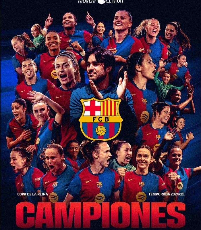 比肩男足！巴薩女足奪皇后杯冠軍，加冕國內(nèi)賽事三冠王