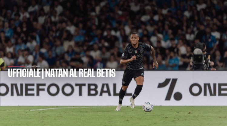 那不勒斯官方：貝蒂斯買斷24歲中衛(wèi)納坦