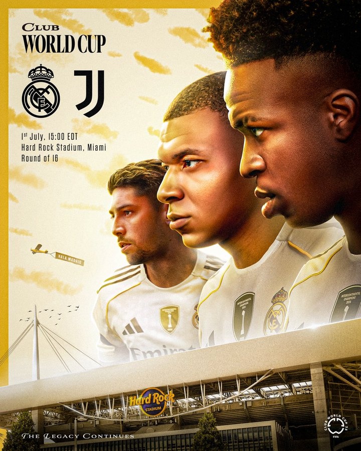 姆總會(huì)首發(fā)嗎？皇馬官推曬海報(bào)預(yù)熱戰(zhàn)尤文，姆巴佩出鏡