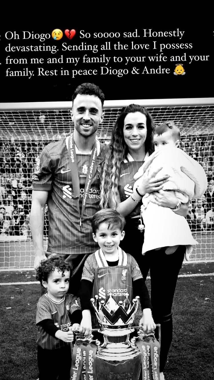 麥迪遜悼念若塔：向你的妻子和家人獻(xiàn)上我所能給予的所有關(guān)愛