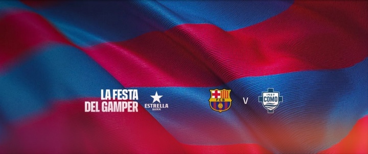 巴薩官方：甘伯杯將對陣科莫，比賽在約翰-克魯伊夫球場舉行