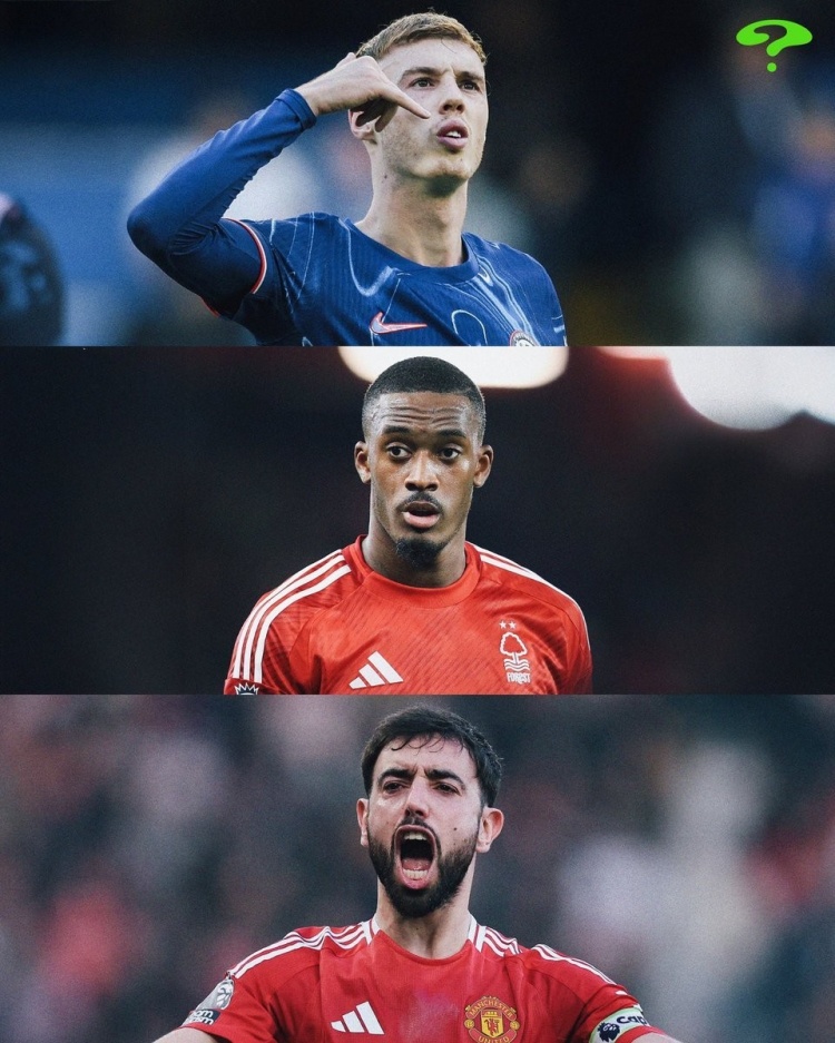 近兩年英超禁區(qū)外遠(yuǎn)射榜：帕爾默&B費(fèi)7球最多，福登、埃澤在列