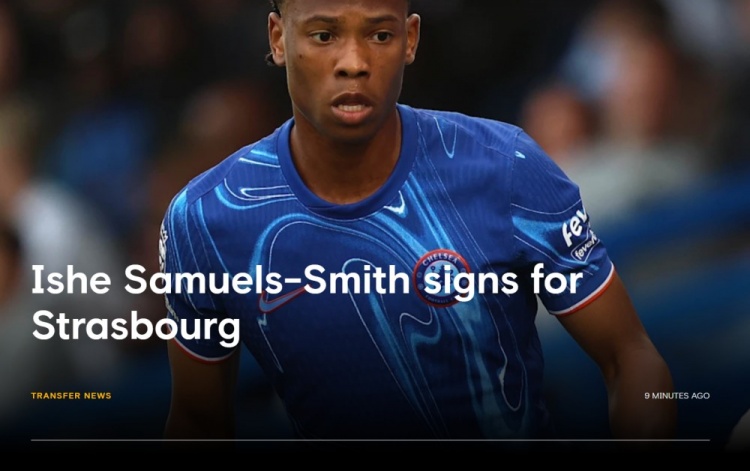 官方：切爾西19歲左后衛(wèi)史密斯轉(zhuǎn)會(huì)斯特拉斯堡 據(jù)悉轉(zhuǎn)會(huì)費(fèi)800萬(wàn)歐