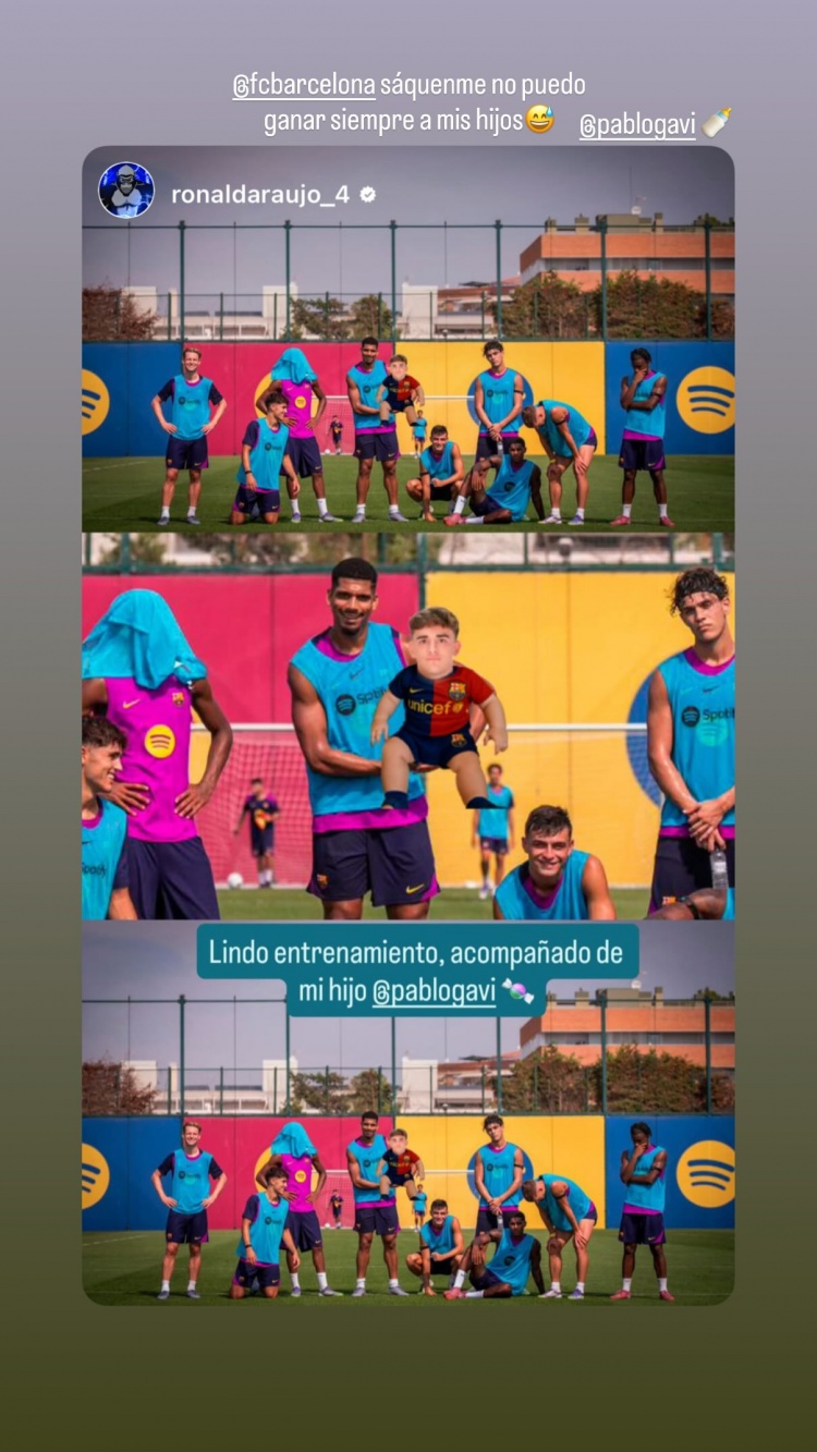 亞馬爾轉(zhuǎn)發(fā)阿勞霍社媒：放過我吧，我總不能一直贏我的孩子們??