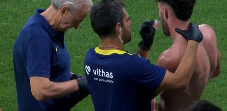 世體：馬競新援魯杰里首秀被對手擊中面部，鼻子流血